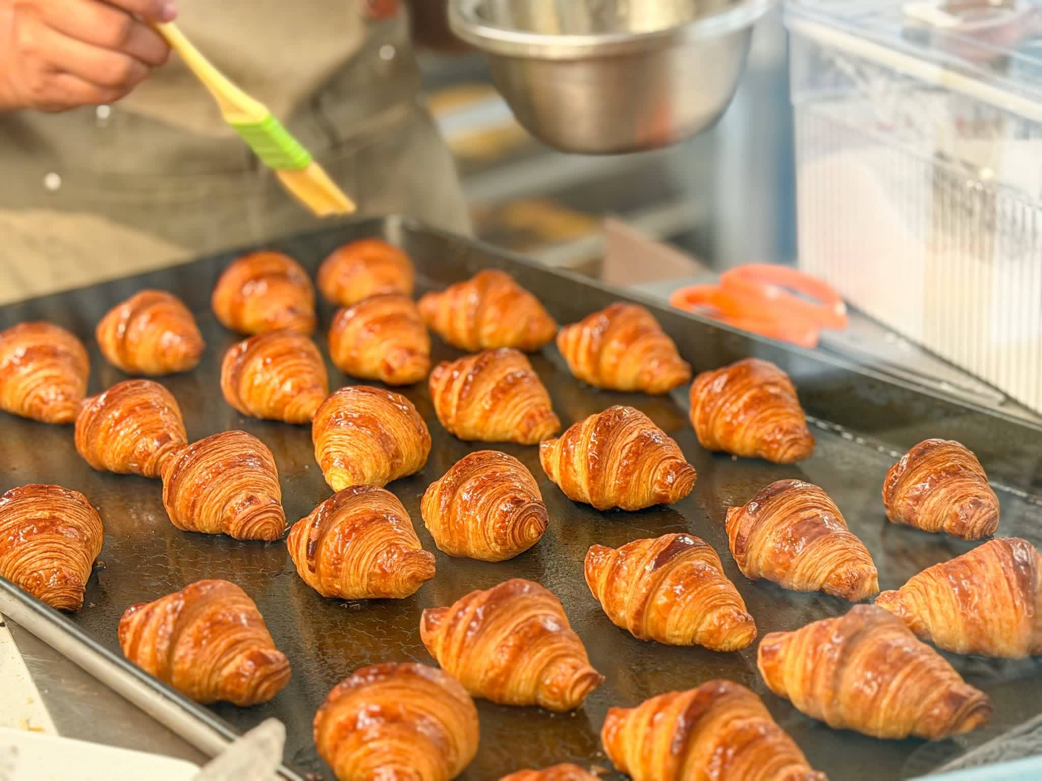 Fresh butter croissants